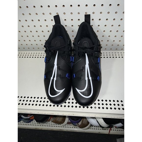 Nike Alpha Menace Pro 3 Mens Football Cleats Size 9.5 Black Blue CT6649-007 - Picture 4 of 8
